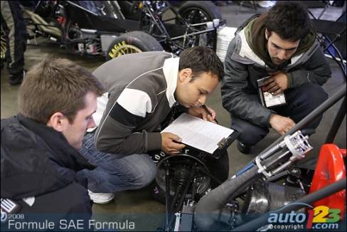 During the technical inspection nothing is taken lightly and every part as to meet Formula SAE's strict standards.