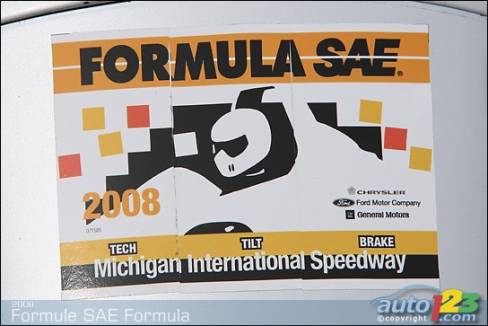 A sticker that means everything when all of its three parts are put together thus giving the car the right to take part in the dynamic events.