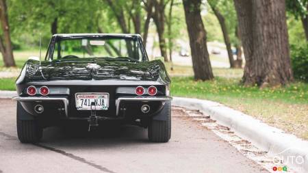 Steve Stone's 1963 Chevrolet Corvette, rear