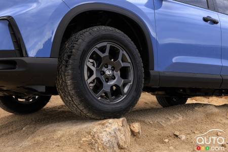 The 2023 Honda Pilot TrailSport, with Continental Terrain Contact tires