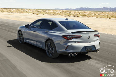 2024 Acura TLX Type S, on the road