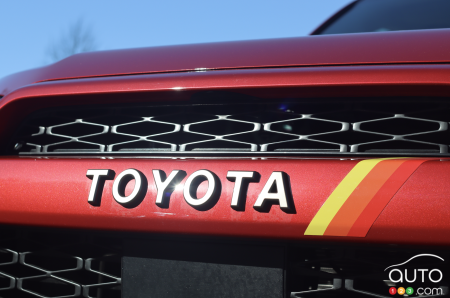 Toyora lettering on the Toyota 4Runner