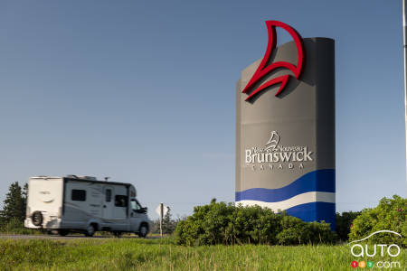 New Brunswick's welcome sign is hard to miss