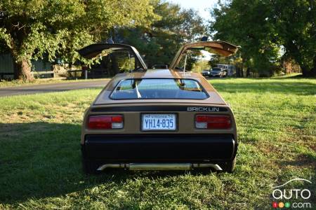 1975 Bricklin SV-1, rear, doors open