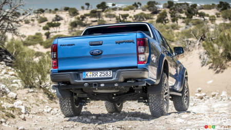 2019 Ford Ranger Raptor, rear