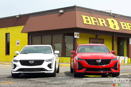 La Cadillac CT4-V 2020 et la Cadillac CT5-V 2020, avant