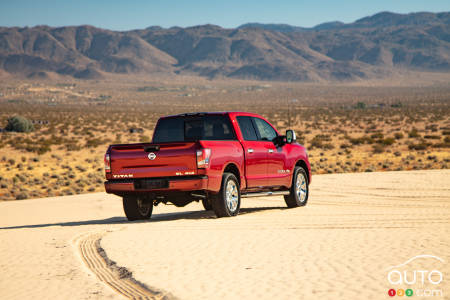 2020 Nissan Titan, rear