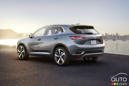 2021 Buick Envision. three-quarters rear