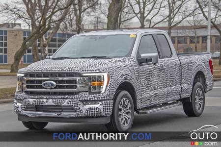 2021 Ford F-150, three-quarters front