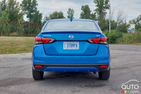 2021 Nissan Versa SR, rear