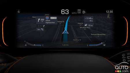 Jeep Wagoneer 2022, écran conducteur