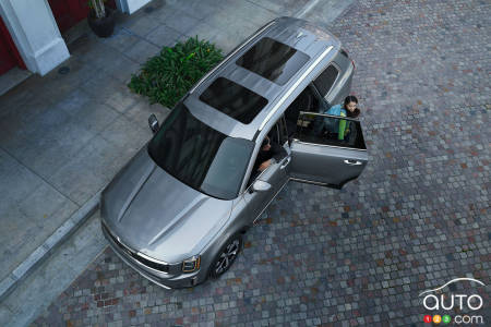 Kia Telluride 2022, de haut