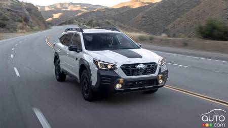 The 2022 Subaru Outback Wilderness, on the road