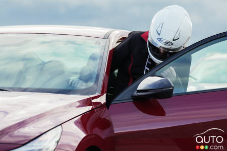 Un participant avec l'Elantra N