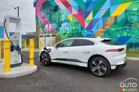 The Jaguar I-PACE, charging