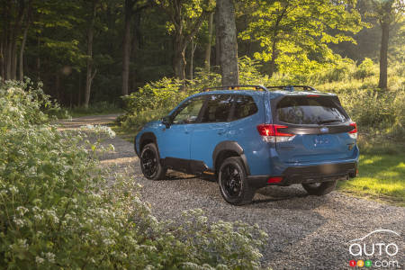 2022 Subaru Forester Wilderness, three-quarters rear