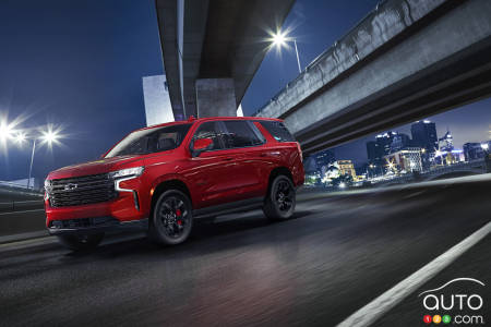 Chevrolet Tahoe RST Performance 2023, trois quarts avant