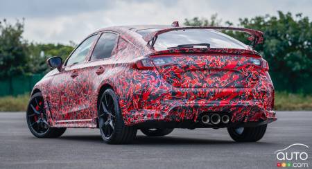 Honda Civic Type R 2023, trois quarts arrière