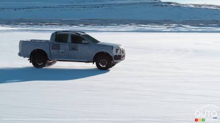2023 Ford Ranger, on the snow