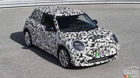 Mini Cooper 2023, trois quarts avant