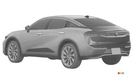 Patent image for the new Toyota Crown, fig. 2