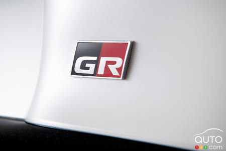 GR logo on the Toyota GR Supra