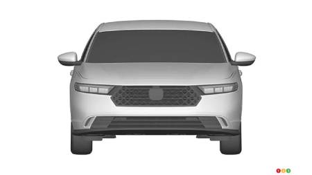 The 2024 Honda Accord (patent image), front
