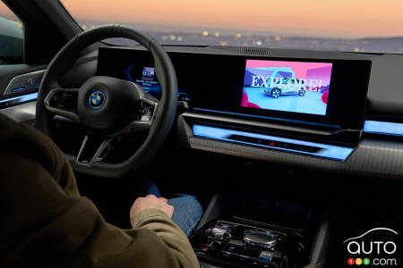 The 2024 BMW i5 features an optional partial-autonomous drive system