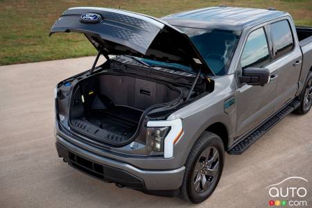 Trunk of 2024 Ford F-150 Lightning