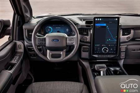 Interior of 2024 Ford F-150 Lightning Flash