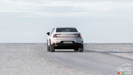 The rear of 2024 Polestar 2