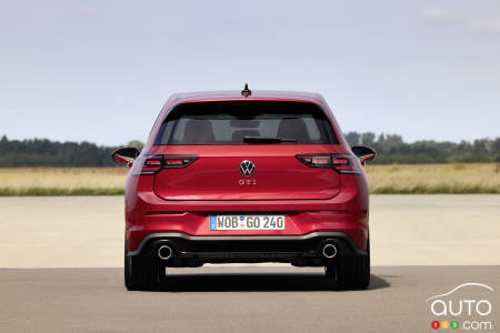 The rear of 2025 Volkswagen Golf GTI