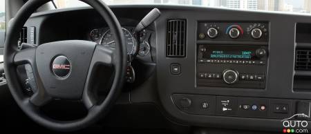 Interior of the 2026 GMC Savana