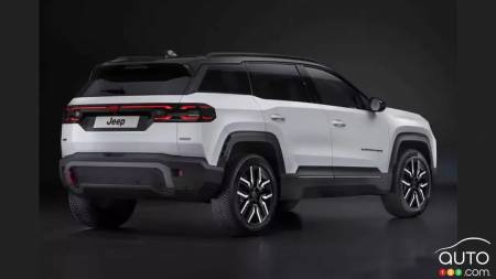 Le Jeep Compass 2026, trois quarts arrière