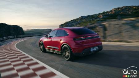 2026 Porsche Macan GTS, on the road