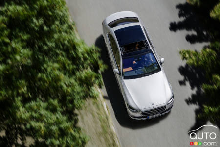 2021 Mercedes-Benz S-Class, from above