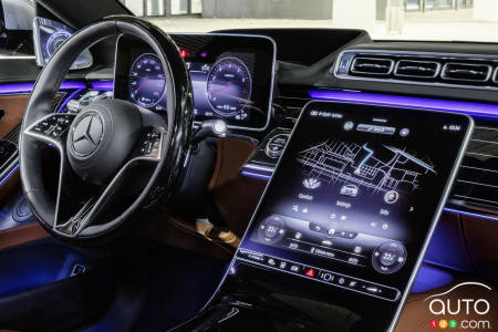 Mercedes-Benz Classe S 2021, console centrale