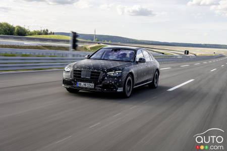 2022 Mercedes-Benz S-Class S , on the track