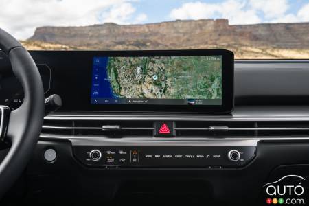 Écran central dans le Kia Sorento 2024