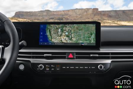 Central screen in the 2024 Kia Sorento