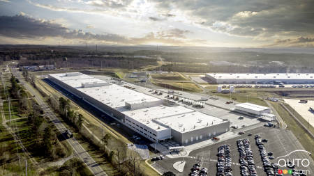 The new Alabama battery plant, from above