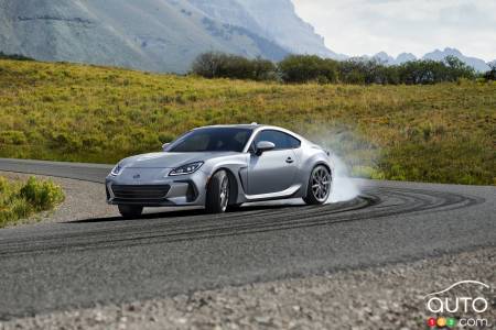 2022 Subaru BRZ, on the track