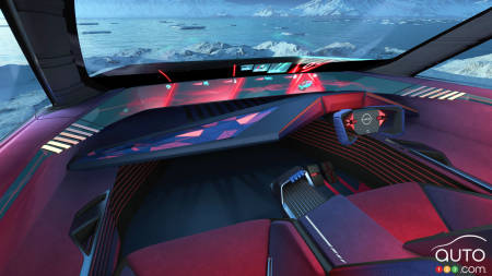 The interior of Nissan's Hyper Adventure concept