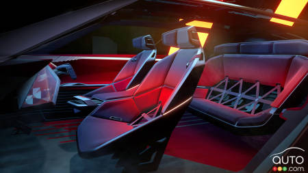 Aperçu de l'intérieur du concept Nissan Hyper Adventure