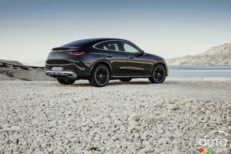 2024 Mercedes-Benz GLC Coupé, three-quarters rear