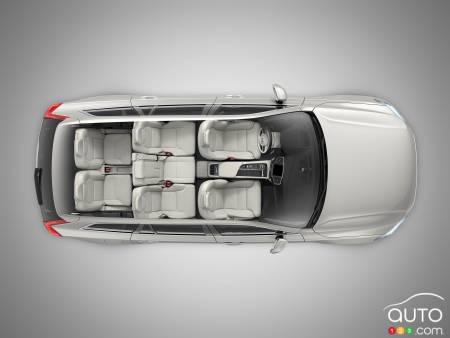 Volvo XC90, from above
