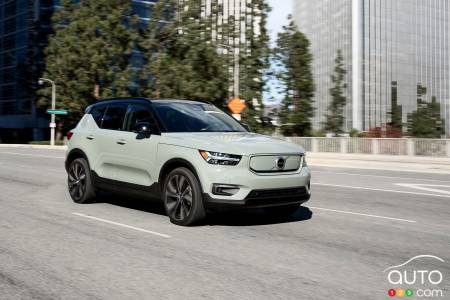 Volvo XC40 Recharge 2021, trois quarts avant