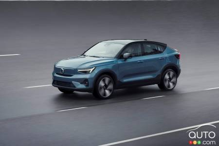 Volvo C40 Recharge 2022, trois quarts devant