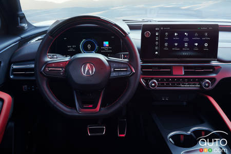 The 2024 Acura ZDX Type S, screens on dashboard