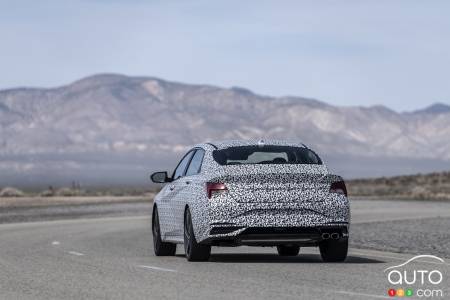 2021 Hyundai Elantra N Line, rear